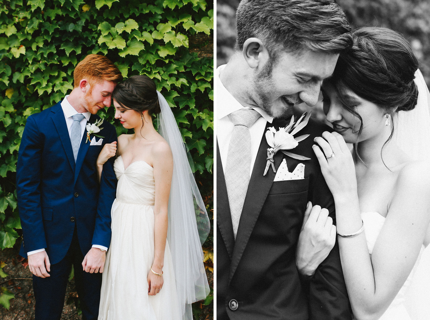 hipster wedding style, groom blue suit, sarah seven dress
