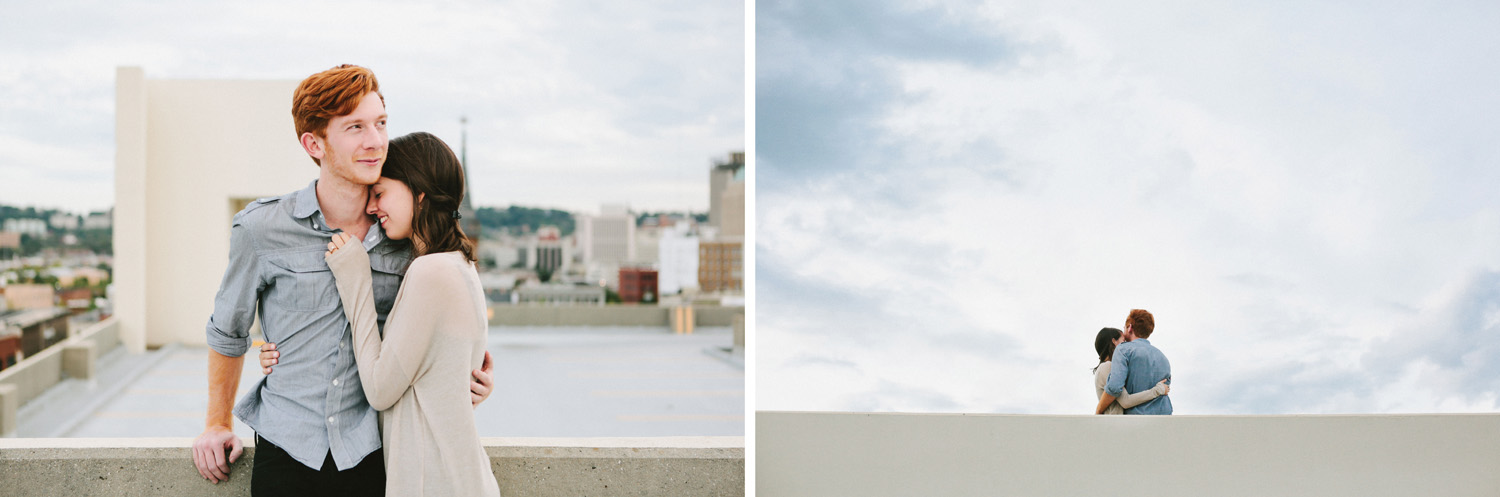 Downtown Birmingham Rooftop Engagement
