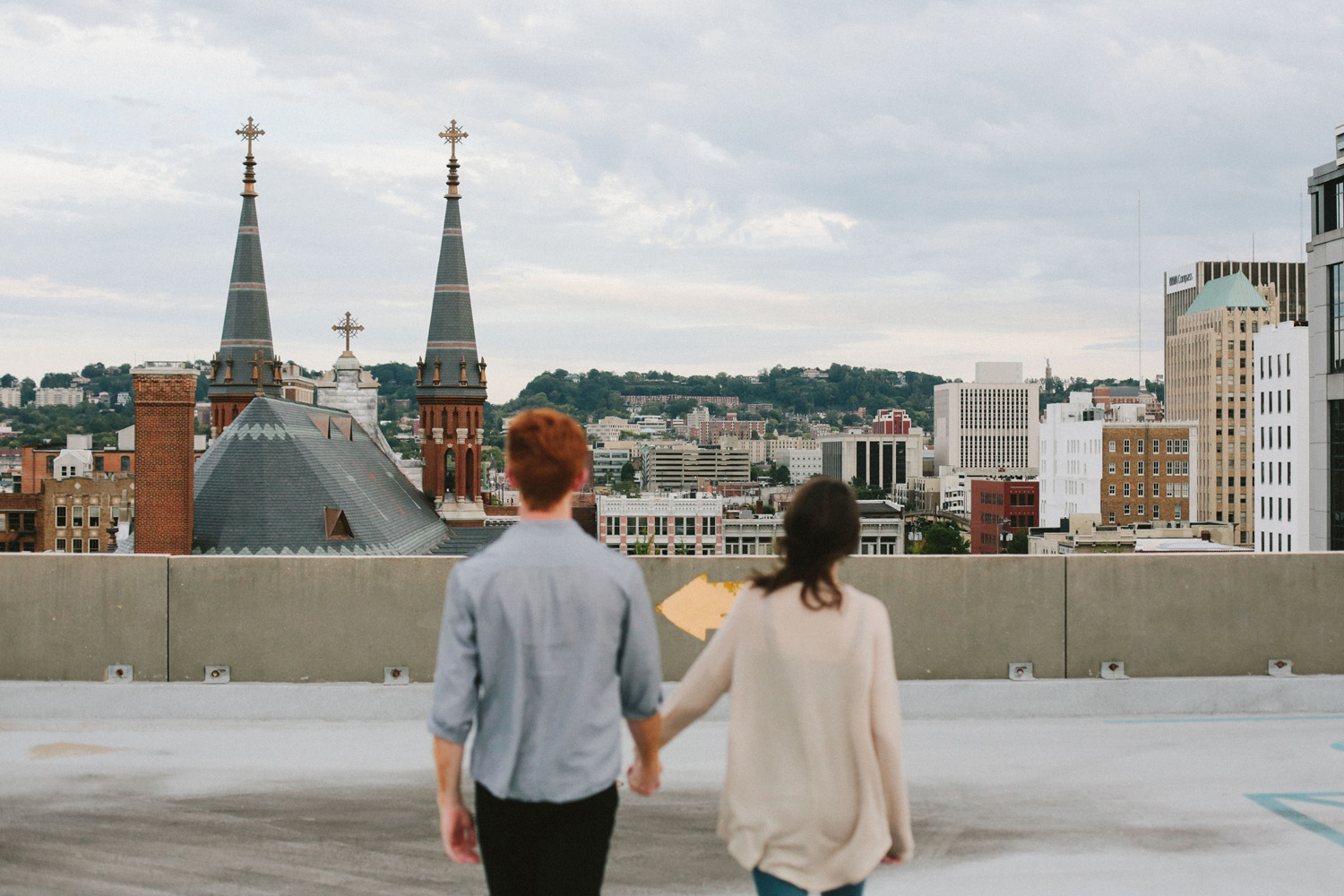 Downtown Birmingham Rooftop Engagement