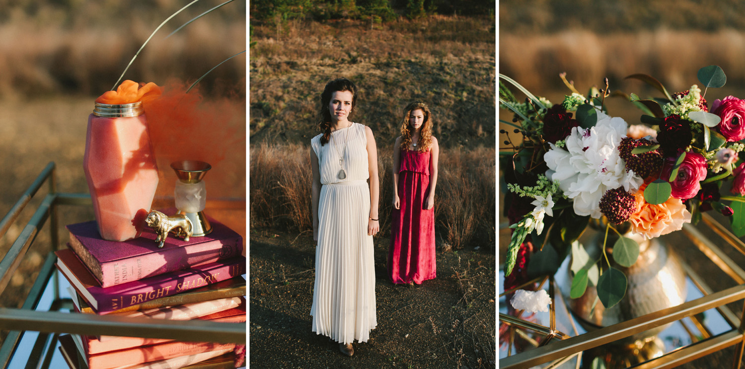 Smoke Bomb Wedding Ideas, Palm Springs Wedding