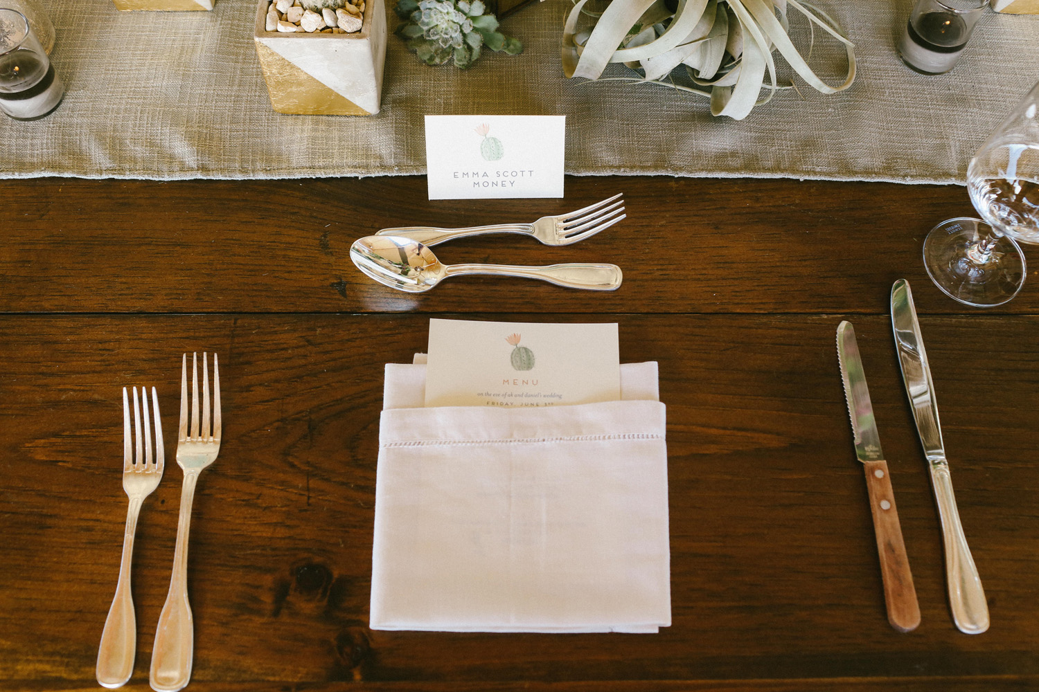 Desert-themed Rehearsal Dinner