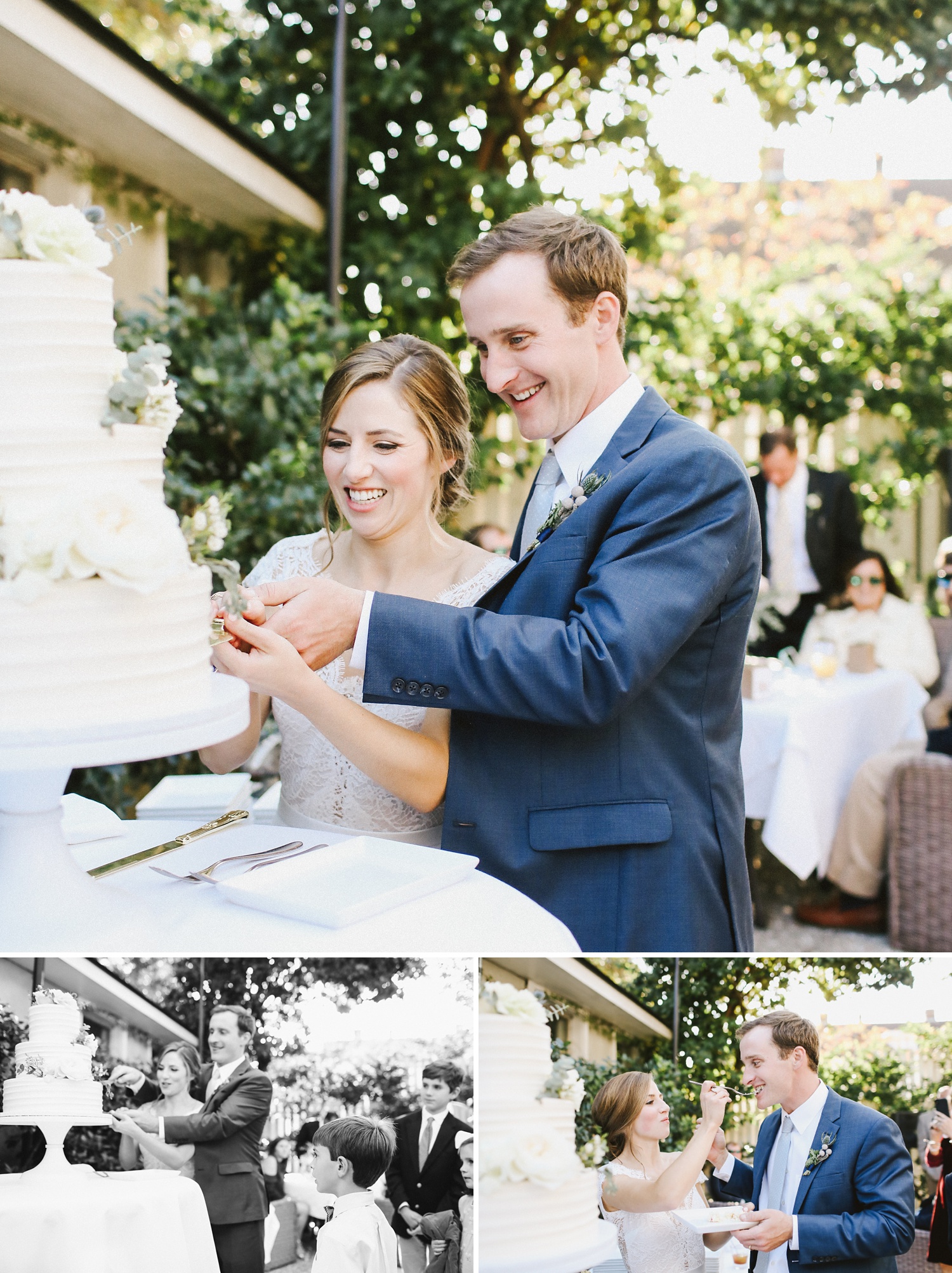 Cutting The Wedding Cake, Old Village Post House Inn Wedding